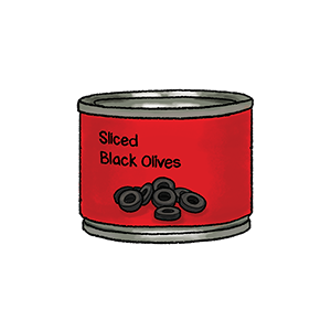 sliced black olives