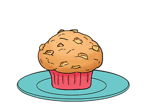 Bake sweet banana muffins with crunchy walnuts.